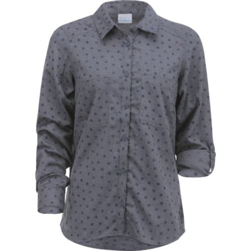 Columbia denim dots flannel shirt, Large